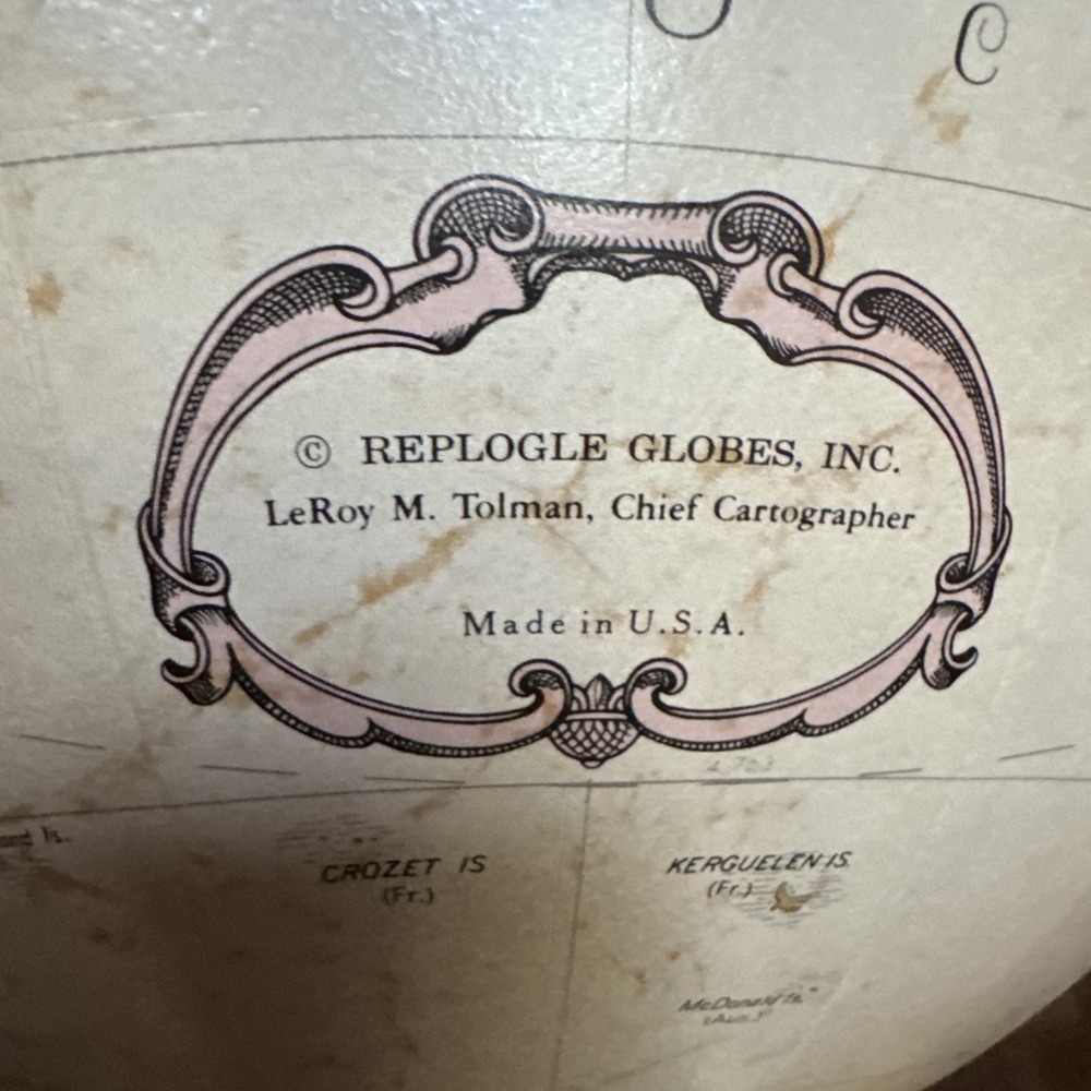 VTG 1990-91 Replogle 12" World‎ Nation Globe Raised Relief Unified Germany USSR - Picture 8 of 11